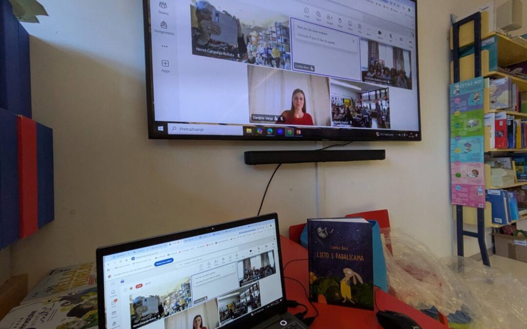 Cvetka Bevc u online posjetu drugašima