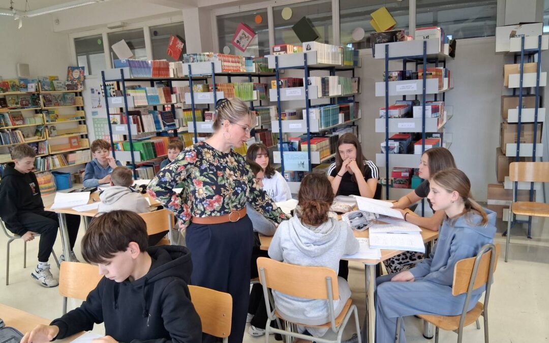 Dašak Japana, u čast dolaska proljeća, u našoj školskoj knjižnici