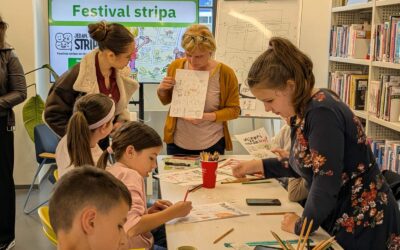 Mladi srdočki kreativci na Festivalu stripa „Jedan, dva…STRIP“